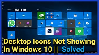 Desktop Icons Not Showing In Windows 10  Missing Icons Fixed [upl. by Avrenim69]