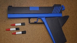 DIY How to Make a Paper Defense Gun That Shoot Paper BulletToy WeaponsBy DrOrigami [upl. by Prichard]