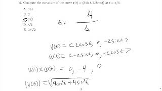 F2019 Exam 1 MA 261 [upl. by Diskson183]