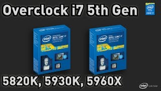 Quick Overclocking guide for i7 5820K 5930K 5960X  ASUS X99 AI Suite 3Voltage tweak [upl. by Nirro175]