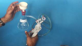 video chemistry filtration set hand vacuum pump with flask tube buckner funnel working abron [upl. by Magda394]