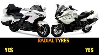 Honda Goldwing Tour VS BMW K1600 specs top speed features goldwing k1600gt goldwing1800 [upl. by Biles]