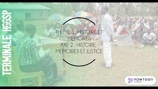 TERMINALE HGGSP  Histoire mémoire et justice [upl. by Adelle]