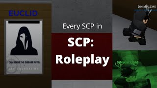 SCP Roleplay all scps ROBLOX [upl. by Liebermann]