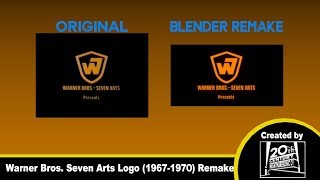 Warner Bros Seven Arts logo 19671970 remake 2019 UPDATED [upl. by Christy603]