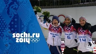 Mens Biathlon  125km Pursuit  Fourcade Wins Gold  Sochi 2014 Winter Olympics [upl. by Anallese]