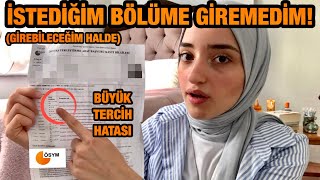 YKS TERCİH YAPARKEN DİKKAT EDİLMESİ GEREKENLER  İstediğim Bölüme Giremedim girebileceğim halde [upl. by Berliner574]