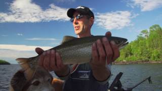 Brook Trout on a Budget  Onaman River Resort [upl. by Dagall]