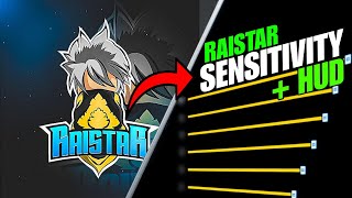 RAISTAR Sensitivity amp Custom HUD Settings for Free Fire [upl. by Chloras]