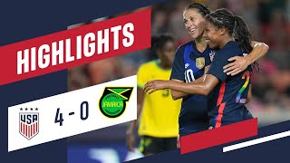 USWNT vs Jamaica Highlights  June 13 2021 [upl. by Zinck]