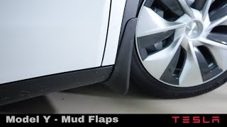 Tesla Model Y  Mud Flaps Install [upl. by Evelunn]