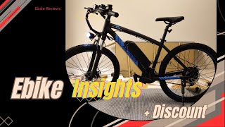 Insights about the ANCHEER 500W Electric Mountain Bike [upl. by Janith424]