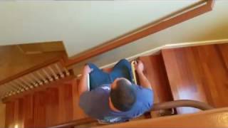 Handicare Freecurve Stairlift with Power Folding Rail [upl. by Barolet]