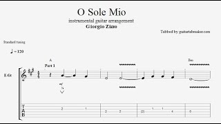 O Sole Mio TAB  guitar instrumental tabs PDF  Guitar Pro [upl. by Aniteb930]