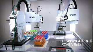 Epson TSeries SCARA Robots  Pick amp Place Demo [upl. by Aicire484]