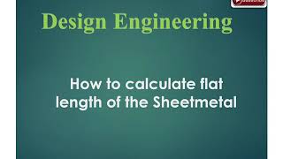 How to calculate sheet metal flat length [upl. by Vigor]