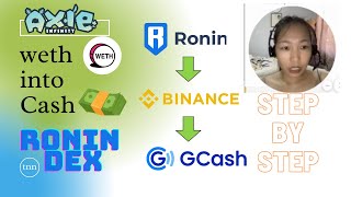 Updated  How to convert WETH to GCASH via P2P amp Ronin Dex Taglish [upl. by Esilana128]