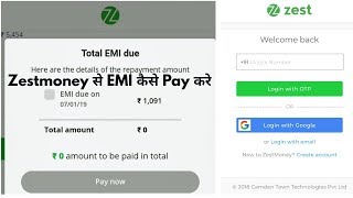 Zestmoney How To Pay EMI Manually Step By Step Zestmoney se EMI kaise Pay karte hai [upl. by Alicea257]