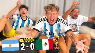 REACCION Argentina 2  Mexico 0  MUNDIAL QATAR 2022 [upl. by Niamrej592]