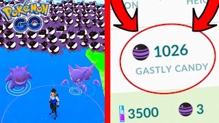 IT HAPPENED 1000 GASTLY CANDY FROM NEW POKEMON GO UPDATE EVENT Pokemon Go Goal FINALLY HIT [upl. by Elak217]