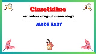 Cimetidine pharmacology H2 receptor blockers pharmacology pharmacology made easy [upl. by Jazmin]