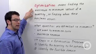 Optimization Problems Applications to Economics [upl. by Dnaloy468]