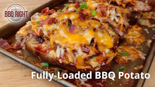 BBQ Baked Potato Recipe with Pulled Pork [upl. by Kiel545]