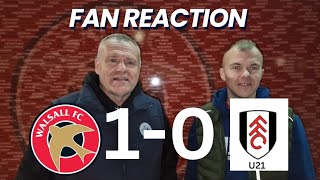 Fan Reaction after Walsall 10 Fulham u21 [upl. by Anahsed]