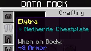 Armored Elytra  116118 Data Pack [upl. by Towill863]