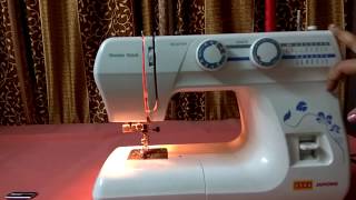 Usha janome wonder stitch machine demo in easy way [upl. by Nadabas]