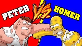 Homer Simpson VS Peter Griffin  Battaglia Rap Epica  Dissing Rap Freestyle [upl. by Neu171]