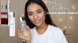 L’Oréal Paris Crystal MicroEssence Complete Review  GET GLOWY SKIN [upl. by Grosz]