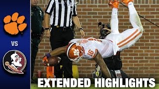 Clemson vs Florida State Extended Football Highlights 2016 [upl. by Eyar]