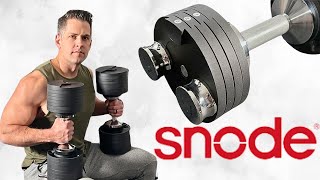 Snode Adjustable Dumbbell Cast Iron Stand and Magnetic Weight Review One of my New Favorites [upl. by Enayd]