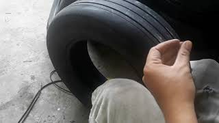 CARVE AN OLD BRIDGESTONE B250 LIKE NEW  TIRE REGROOVING [upl. by Leahcir]