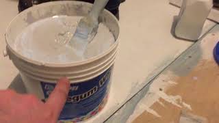 How to tank waterproof a shower bathroom etc with mapei shower waterproofing kit [upl. by Lansing256]