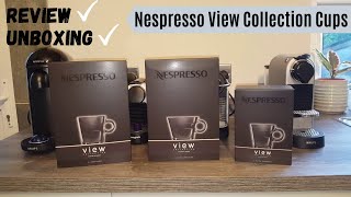 Nespresso View Cups Review amp UNBOXING  Espresso Lungo Cappuccino  Barista Maker Flat White Recipe [upl. by Lamdin]