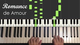 Romance de Amour Piano Tutorial Lesson [upl. by Lalita]