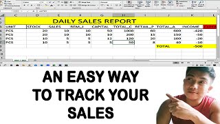 How to create daily sales report on Excel [upl. by Quentin404]