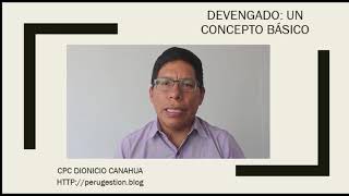 Definición de Devengado  enfoque Contable [upl. by Kcirej]