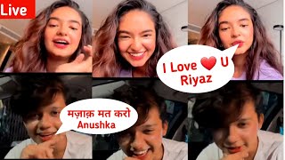 Anushka Sen Proposes Riyaz Aly Live ❤❤  Riyaz Aly Live With Anushka Sen Romantic Live Video ❤ [upl. by Htaek50]