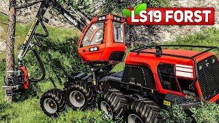 LS19 FORST 2 Der Komatsu Harvester im WALD im Einsatz  LANDWIRTSCHAFTS SIMULATOR 2019 [upl. by Anelam898]