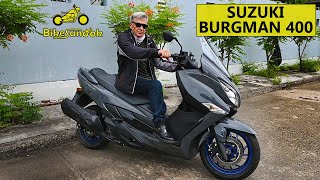 Suzuki Burgman 400 review  Best choice for urban commute [upl. by Bobbee]