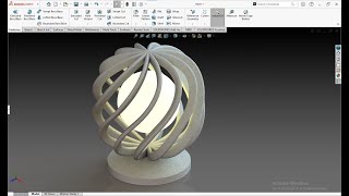 Creating a Unique Lamp Design Using Solidworks StepbyStep Tutorial [upl. by Aziram]