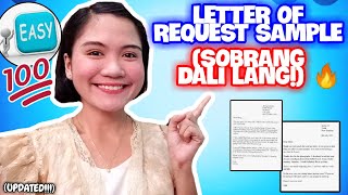 PAANO GUMAWA NG LETTER OF REQUEST 2024 DETAILED STEPBYSTEP GUIDE  LETTER OF REQUEST SAMPLE 💯 [upl. by Berny]