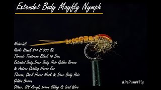 Tying a Mayfly Nymph with an Extended Body  Tied by Matthias Dibiasi  DePunkt Fly [upl. by Maziar]