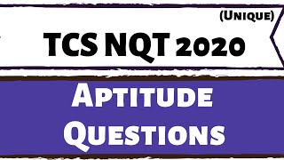 TCS NQT Aptitude Questions with Answers Most Important [upl. by Notnad]