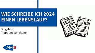 Wie schreibe ich 2024 einen Lebenslauf So gehts Tipps amp Anleitung [upl. by Jepum]