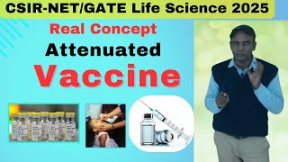 Attenuated Vaccine  Live Attenuated  Vaccine  lifescience immunity  CSIRNET l GATE [upl. by Nivrek678]