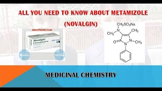 SYNTHESIS  USES  SIDE EFFECTS OF METAMIZOLE NOVALGIN [upl. by Notsud76]